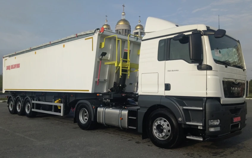 Semiremorca pentru cereale (aluminiu) 55 m3