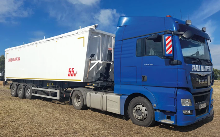 Semiremorca pentru cereale (aluminiu) 55 m3