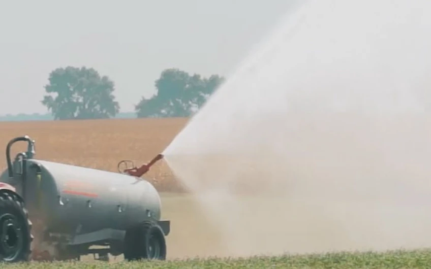 Rezervor de semiremorcă cu vid VNT-uri 6-16 tone pentru apă și îngrășăminte organice lichide